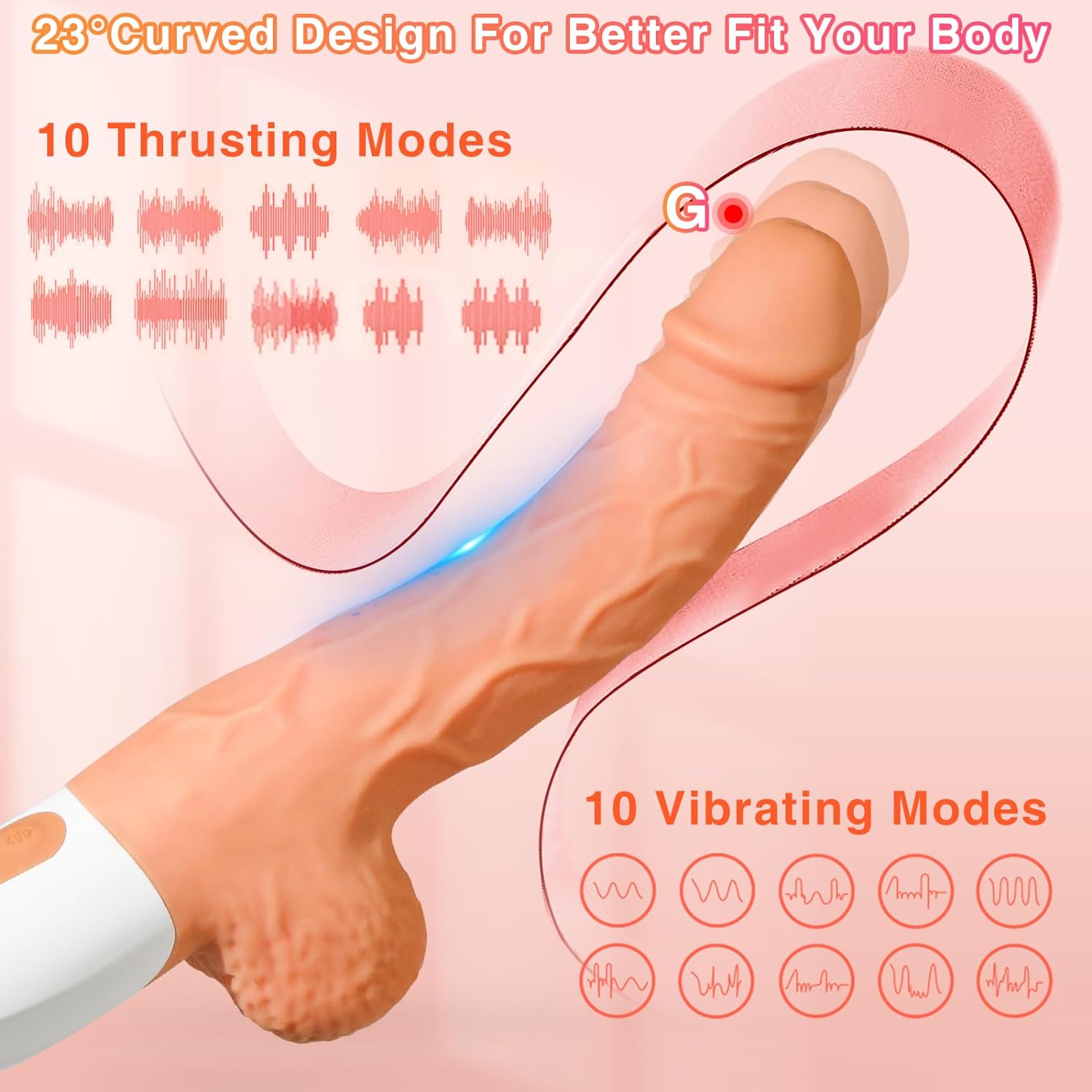 Auto Thruster 2-in-1 Sex Machine Vibrating Dildo Sweetstoy