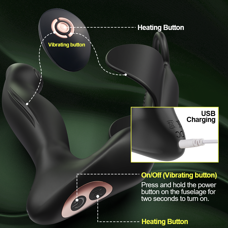 Elysium – Heated Vibrating Prostate Massager with Dual Motors & Remote Control