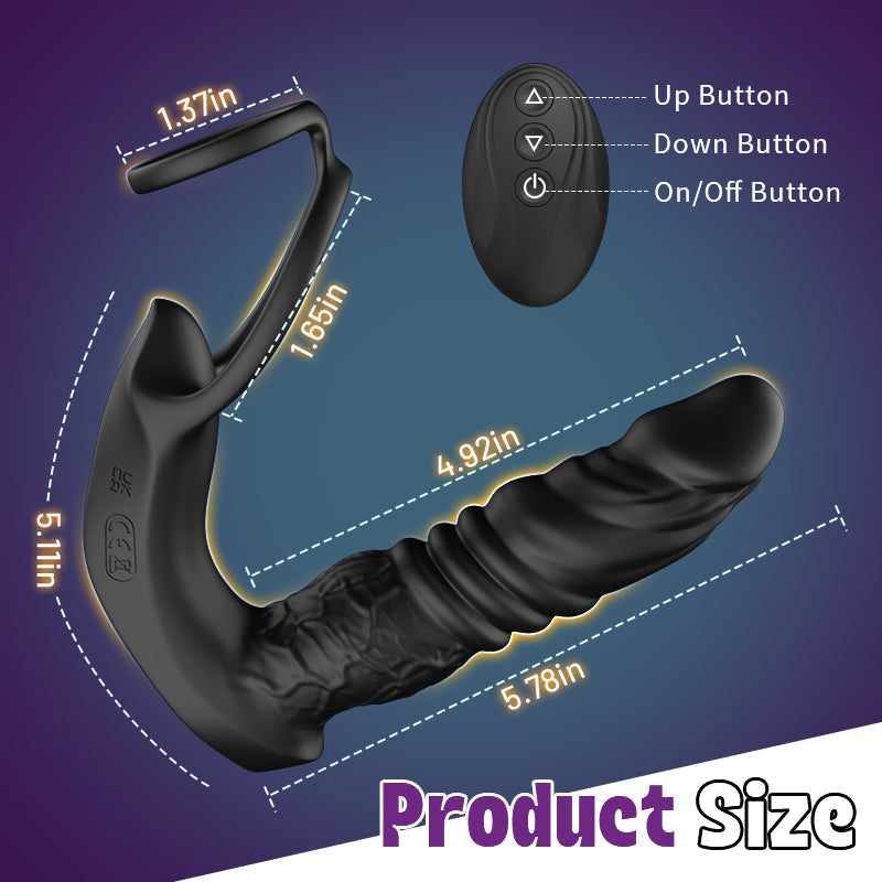 App-Controlled Prostate Massager with Thrusting & Precision Vibration