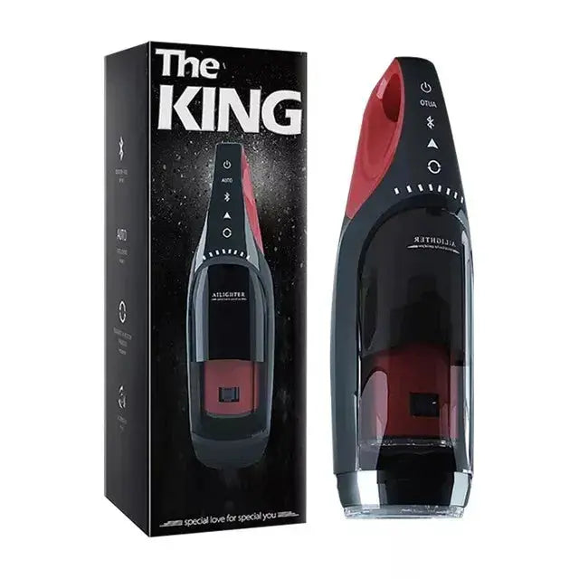The KING Sucking Heating Telescopic Rotating Male Masturbator Sweetstoy