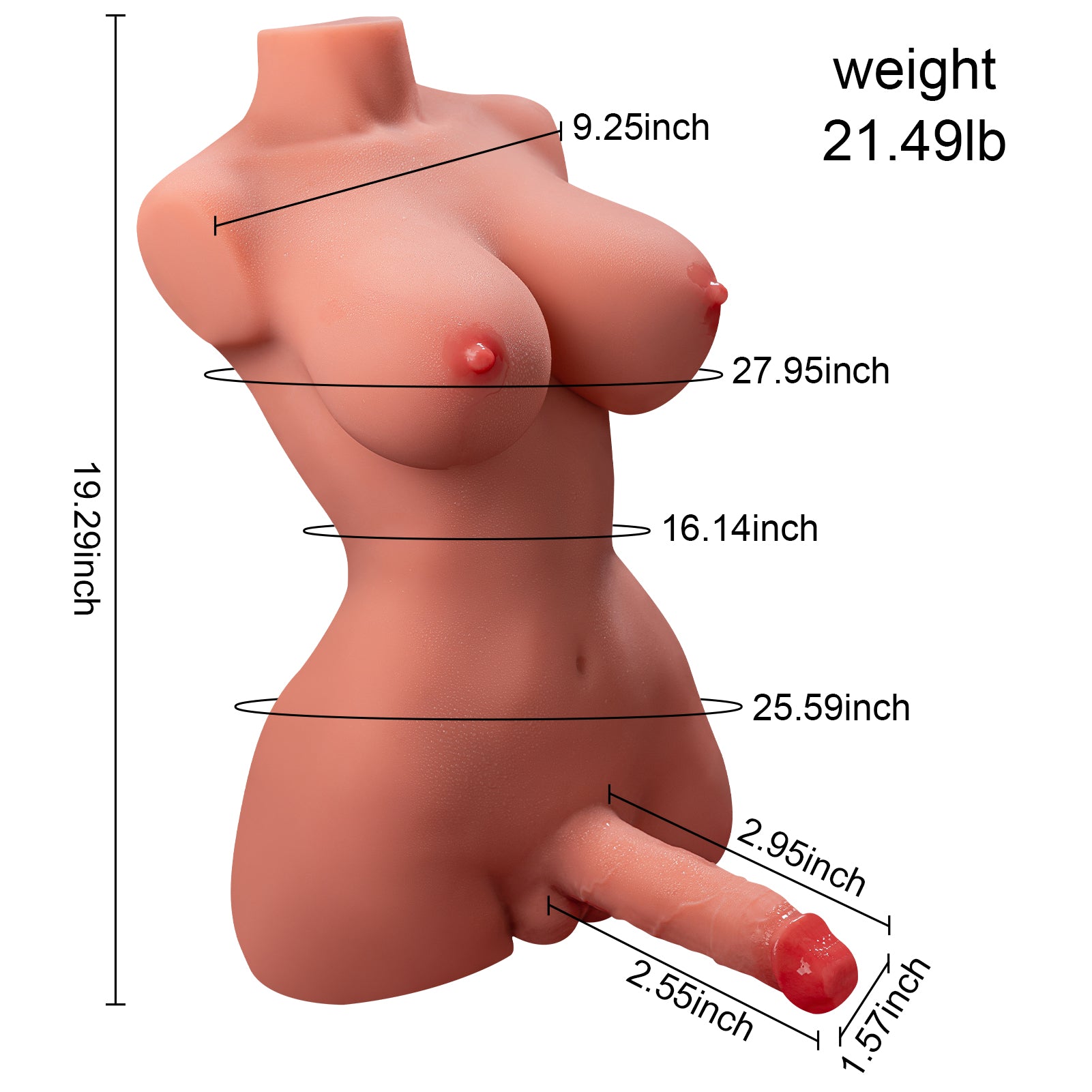 Natasha Shemale Pulse Big Cock Big Boobs 21.49lb 19.29inch