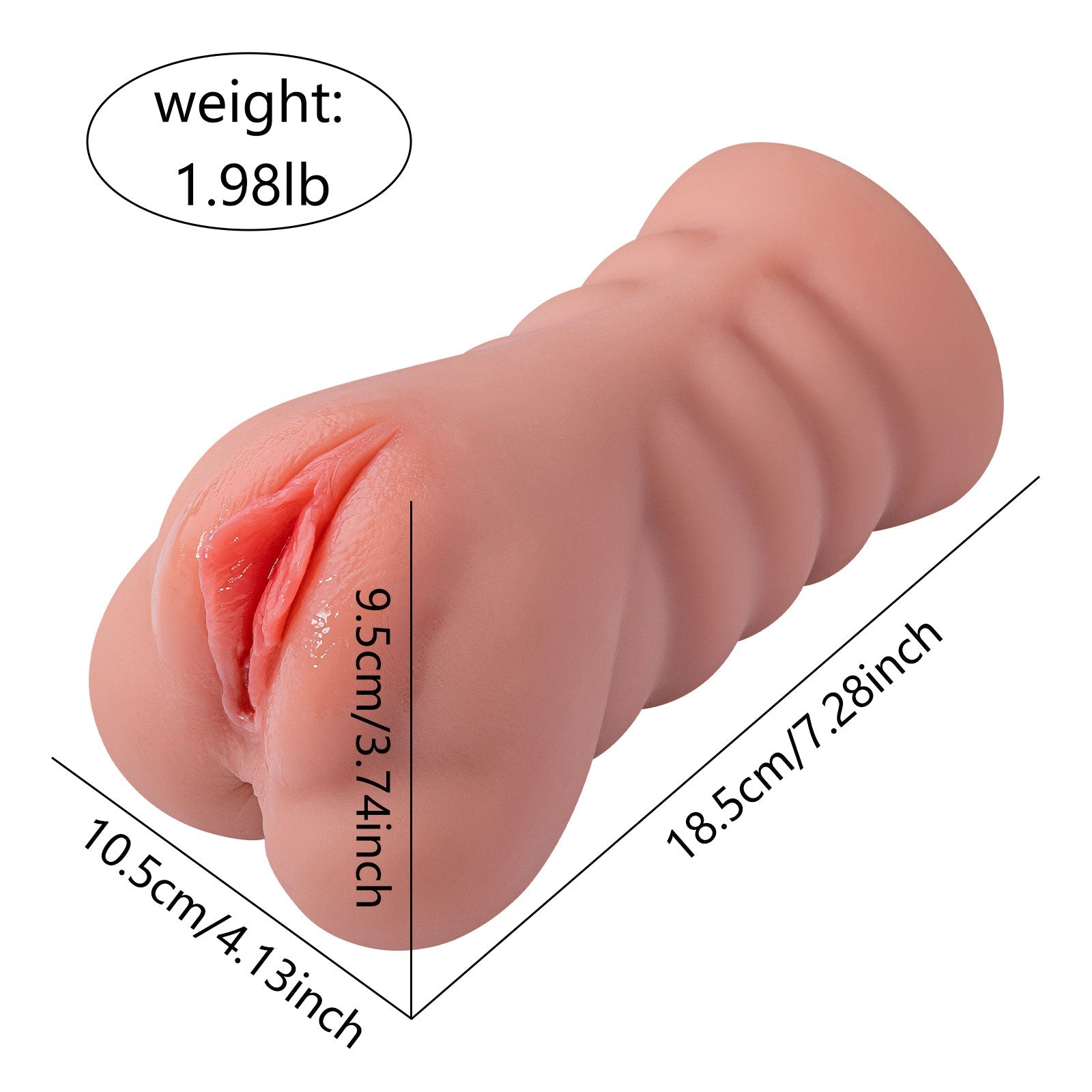 1.98lb Pocket Pussy 10 Vibrating Modes Sweetstoy