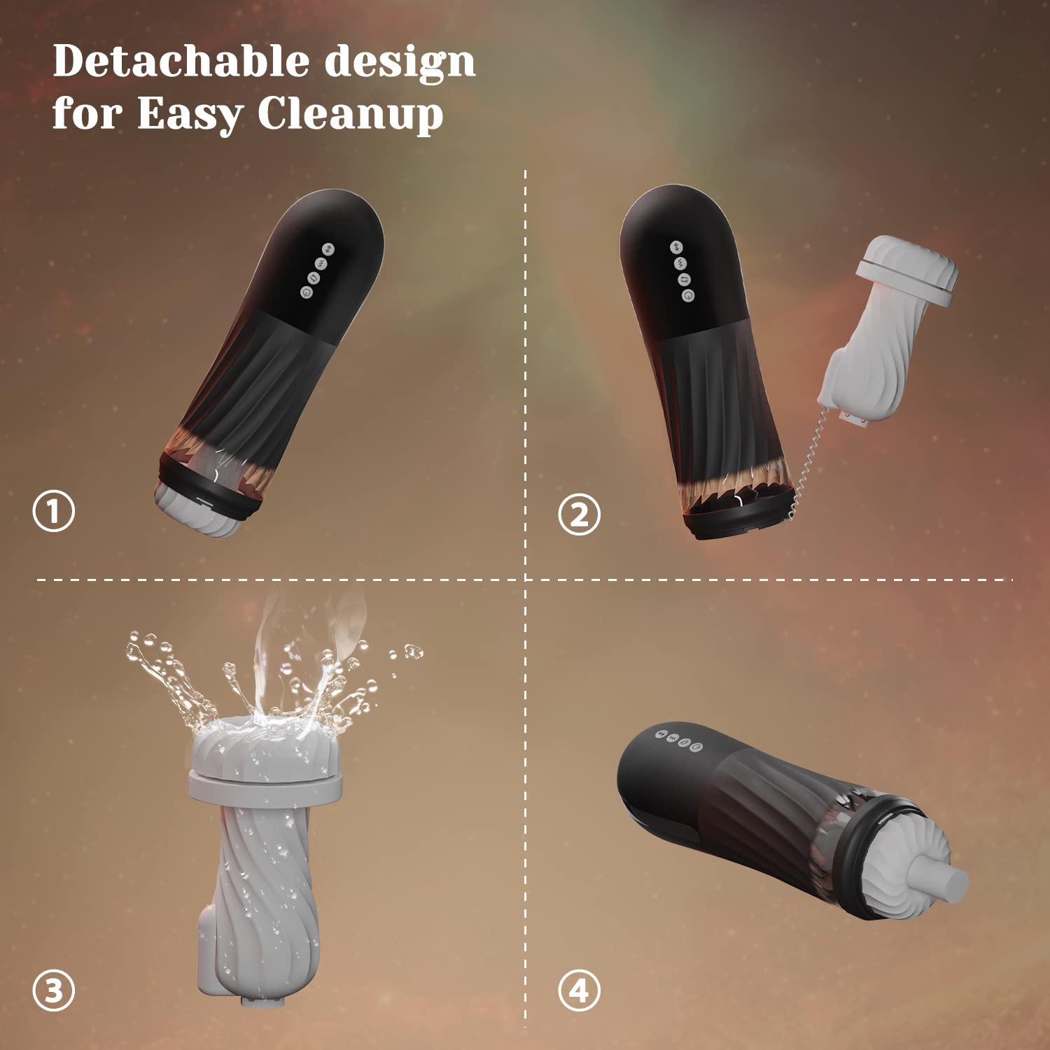 Rocket 3d Realistic Textured Electric Stroker With 5 Thrusting Rotating Modes Sweetstoy
