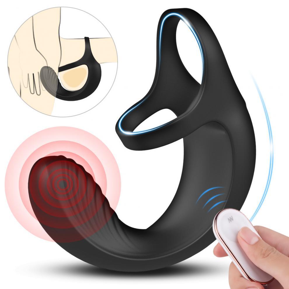 Anal Vibrators for Men 9 Modes Vibrating Prostate Massager with Cock Ring