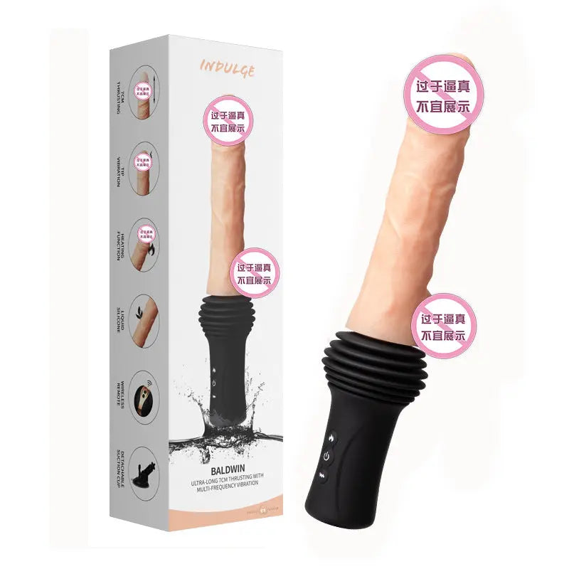 Powerful Adjustable Base Heating Thrusting Vibrating Dildo Machine 11.81 Inch Sweetstoy
