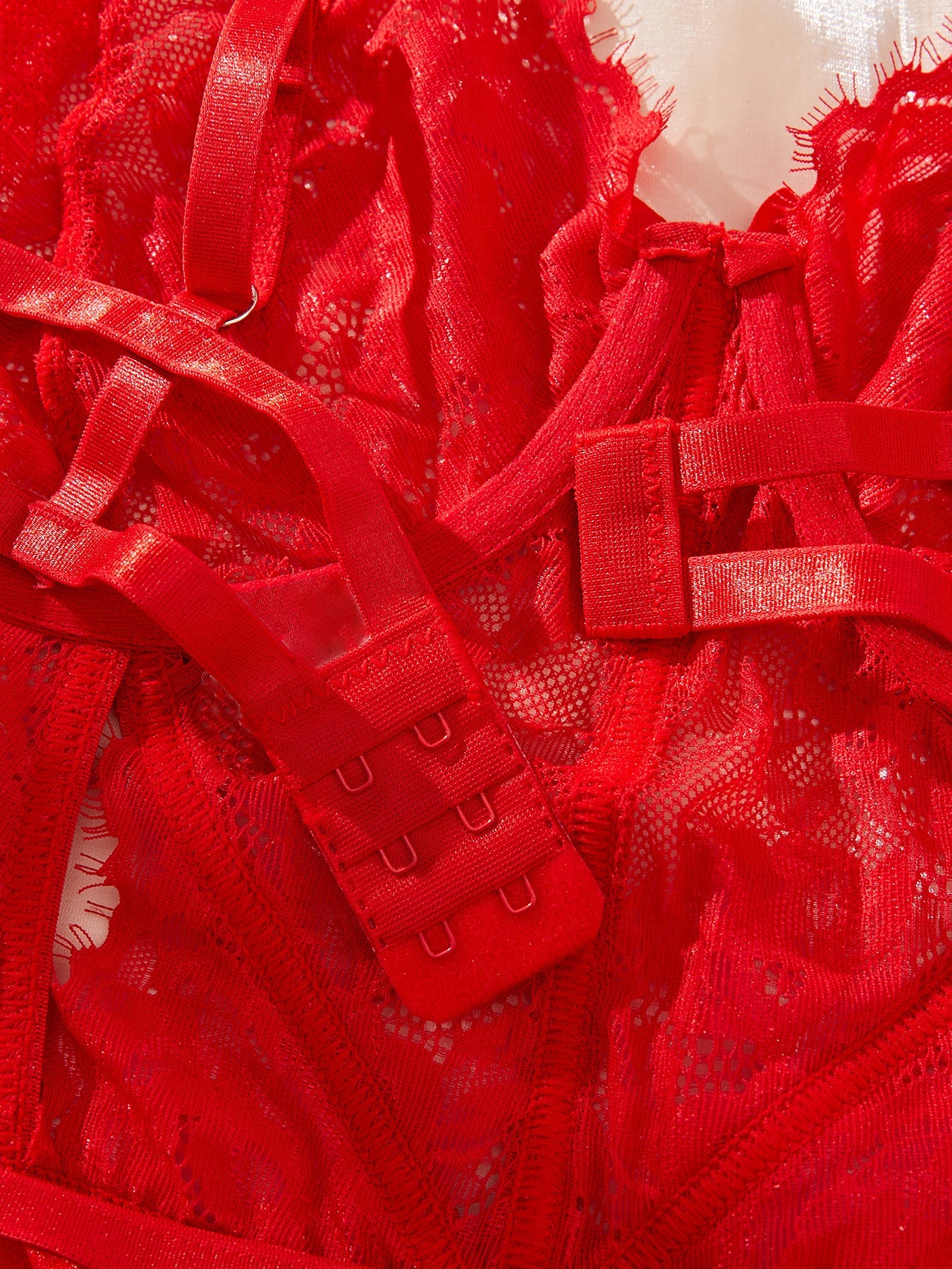 Premium Lace See-Through Bra with Temptation Straps β Elegant Fit for Queen Size Women