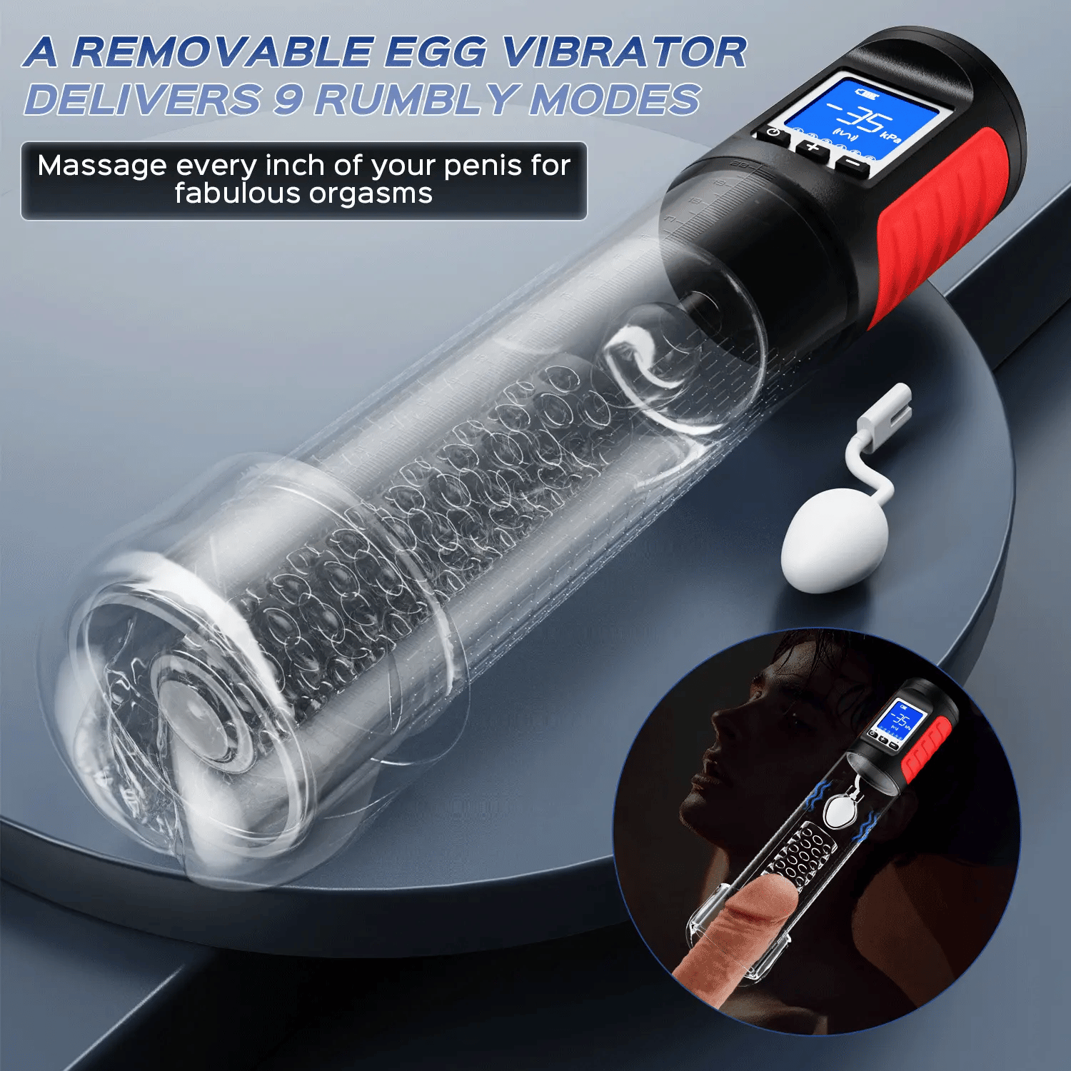 Odin Automatic Male Masturbator – 2-in-1 Vibrating Penis Pump with Sleeve