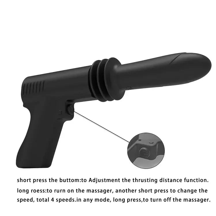 Pistol -  Woman Telescopic Vibrator G-spot Anal Pussy Gun Dildo Toy Sweetstoy