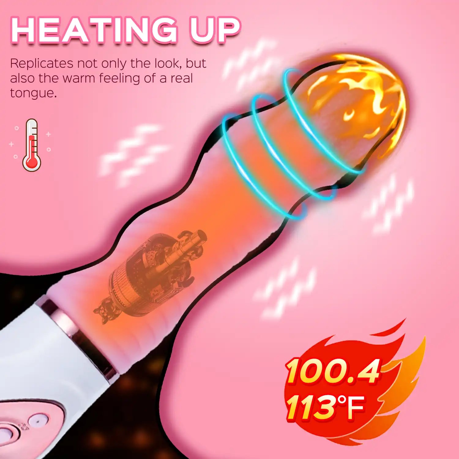 Multi-function Tongue Vibrator with Heating Feature