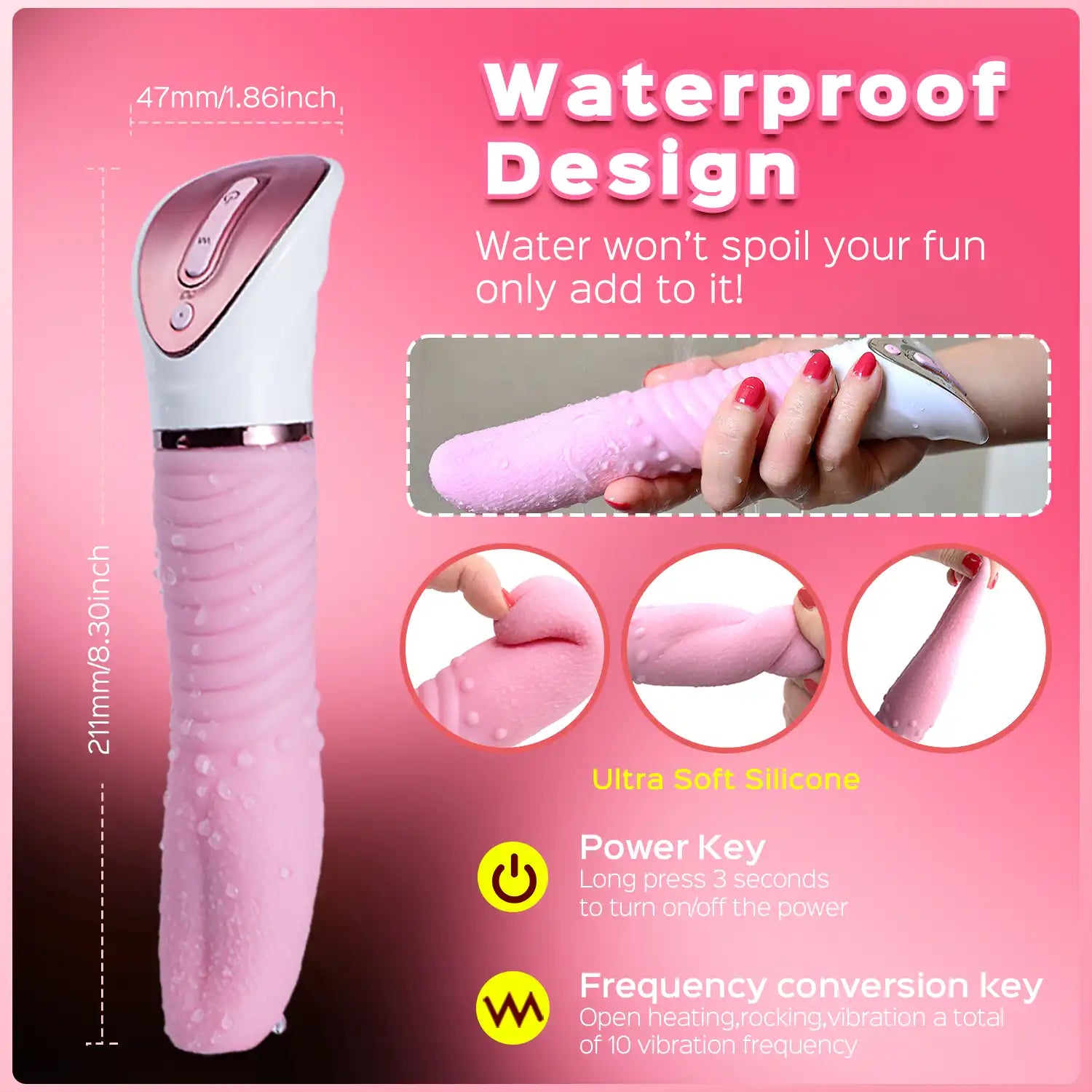 Multi-function Tongue Vibrator with Heating Feature