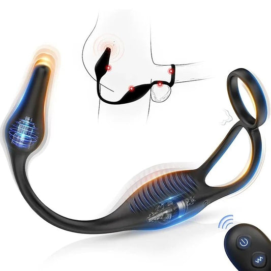 Wearable prostate massager with double ring secondary product view