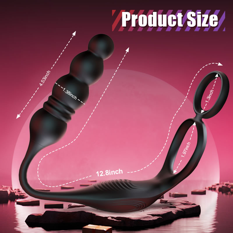 Ethan remote thrusting and vibrating four-bead massager product view 8