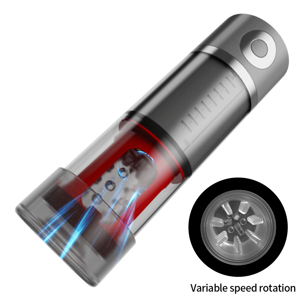 5 Sucking 5 Rotating Vibrating Penis Pump and Masturbator Sweetstoy
