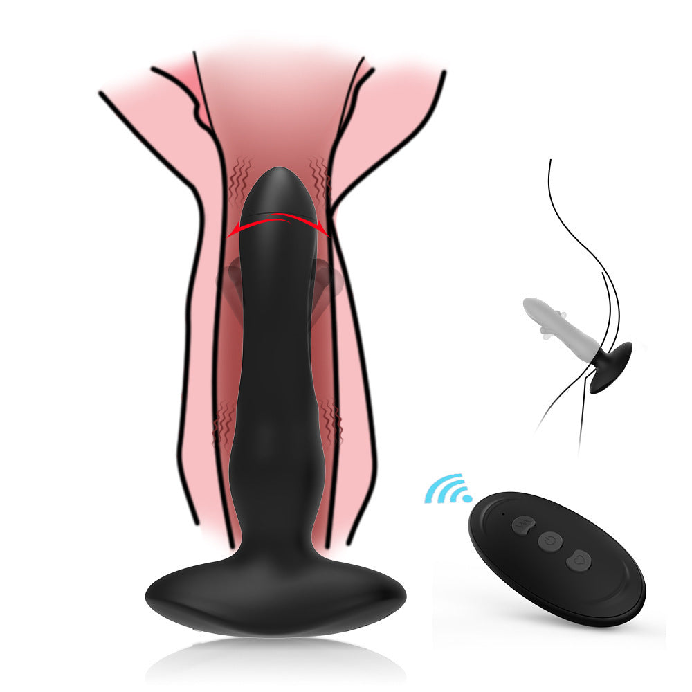Anal plug, wireless remote control swing vibration massager, prostate orgasm masturbation silicone anal plug Sweetstoy