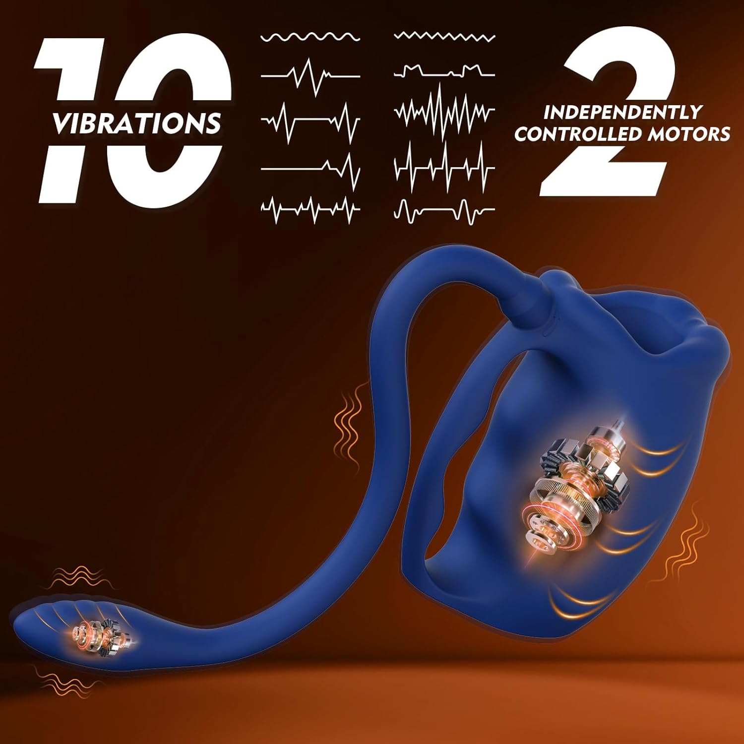 2-in-1 Male Vibrator with Detachable Plug – Hands-Free Design, Multi-Function Personal Massager