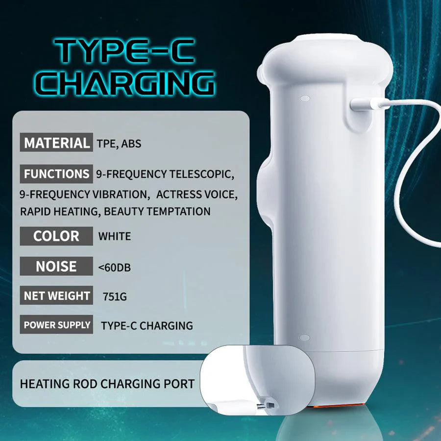 New Tifforun UFO Masturbation Cup 9 Vibrating & Thrusting Modes