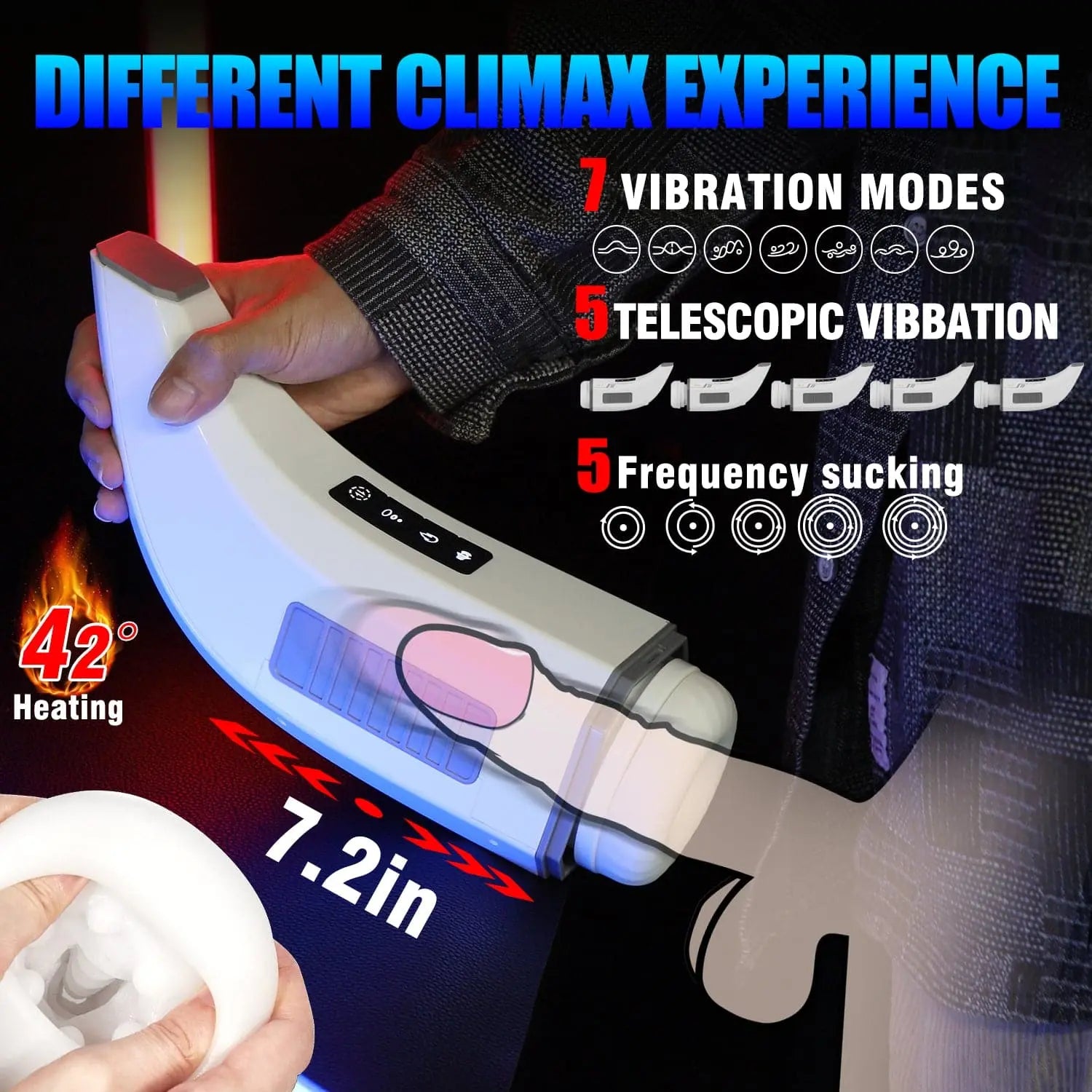 7-frequency vibration sucking stretching banana-shaped Sweetstoy