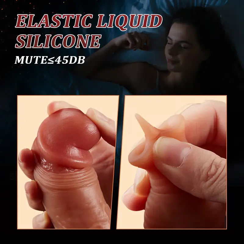 Liquid silicone simulation phallus —— stretching and swinging function Sweetstoy
