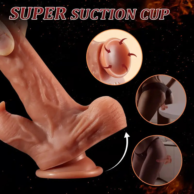 Liquid silicone simulation phallus —— stretching and swinging function Sweetstoy