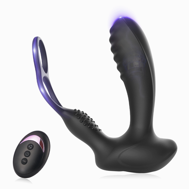 Vibrating Prostate Massager With Penis Ring —— Remote Control Sweetstoy