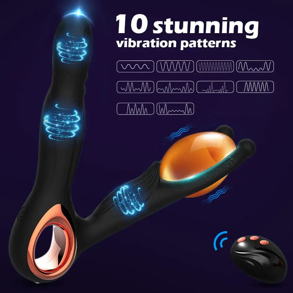 3 IN 1 Wireless Remote Control Male Prostate Massager & Anal Vibrator Sweetstoy