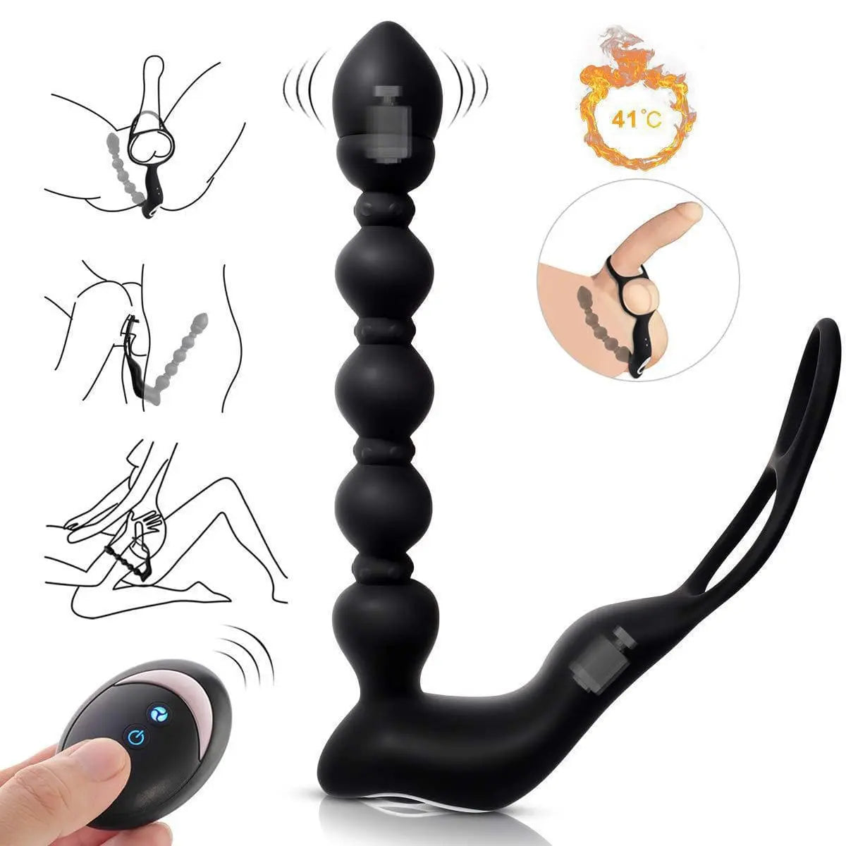 Multi-anal bead stretching anal massager Sweetstoy