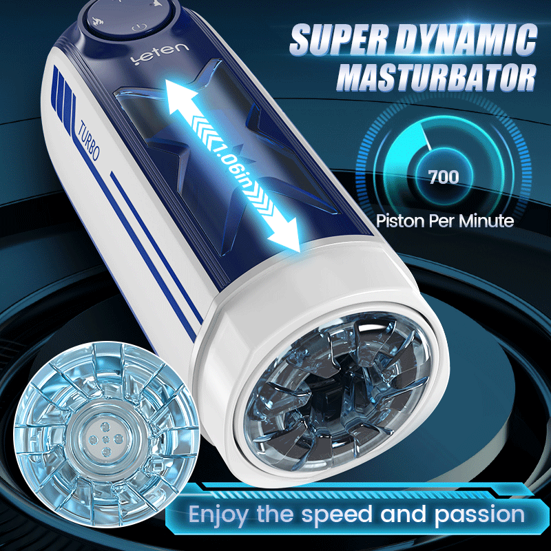 Optimus-700 Piston/min One Click Orgasm 10 Telescopic 5 Voices  Masturbator Sweetstoy