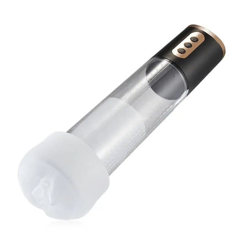 2 In1 Transparent Penis Enlargement Penis Pump —— Realistic Masturbator Sleeve Sweetstoy