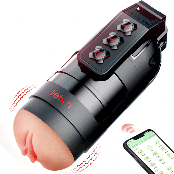 10 vibrating masturbator and realistic vagina APP control Sweetstoy
