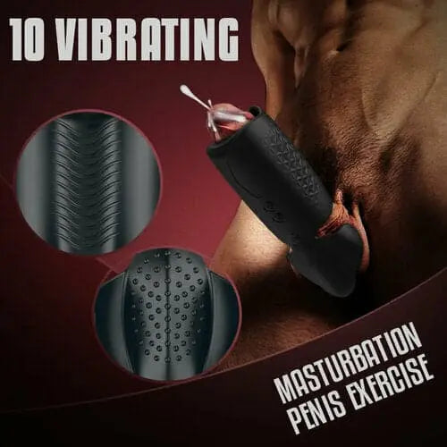 10 Vibrating Penis Vibrator mit Hoden stimulation-2023 New Sweetstoy
