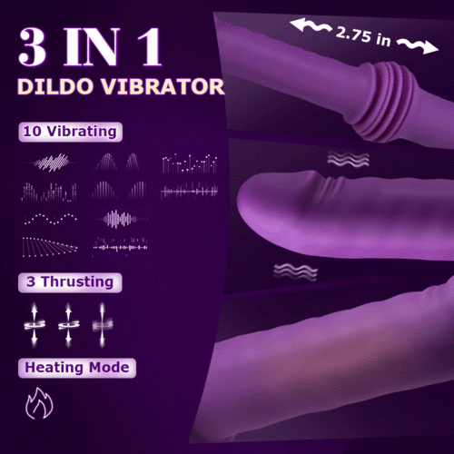 Powerful Adjustable Base Heating Thrusting Vibrating Dildo Machine 11.81 Inch Sweetstoy