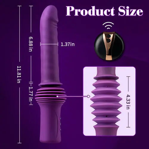 Powerful Adjustable Base Heating Thrusting Vibrating Dildo Machine 11.81 Inch Sweetstoy