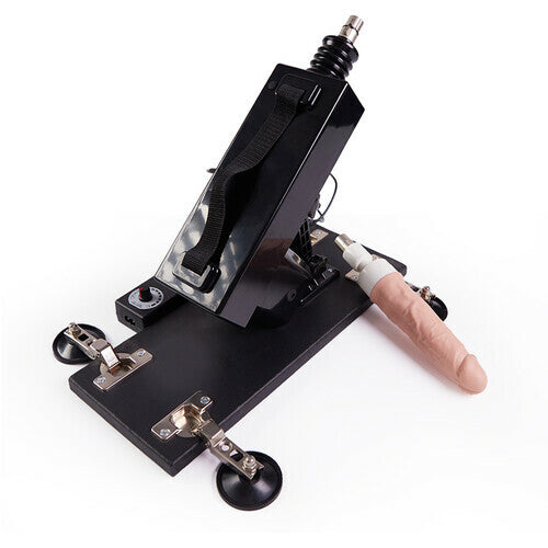 Automatic Thrusting Heating Swinging Vibrating Sex Machine with Dildo and Suction Cup 28 Inch