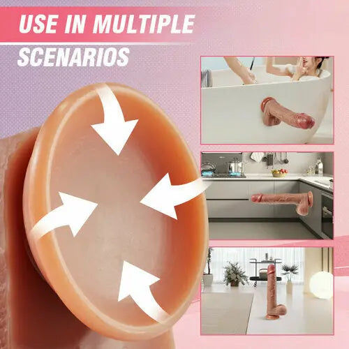 3 Swing & Thrusting & 9 Vibrating Life-like Dildo 9.84 Inch Sweetstoy