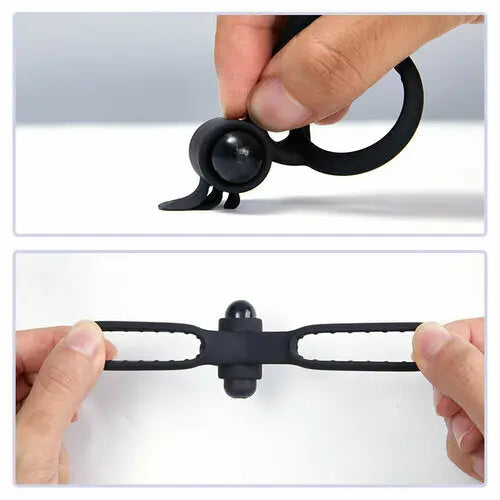 Vibrating Battery-Powered Cock Ring for Clitoris & Testicles Stimulation Lasting Stronger Vibrator Sweetstoy
