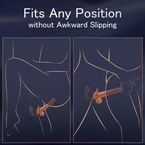 9 Vibrating Telescopic Clitoral Strap On Adjustable Lifelike Dildo Rabbit Ear Double Ended Sweetstoy