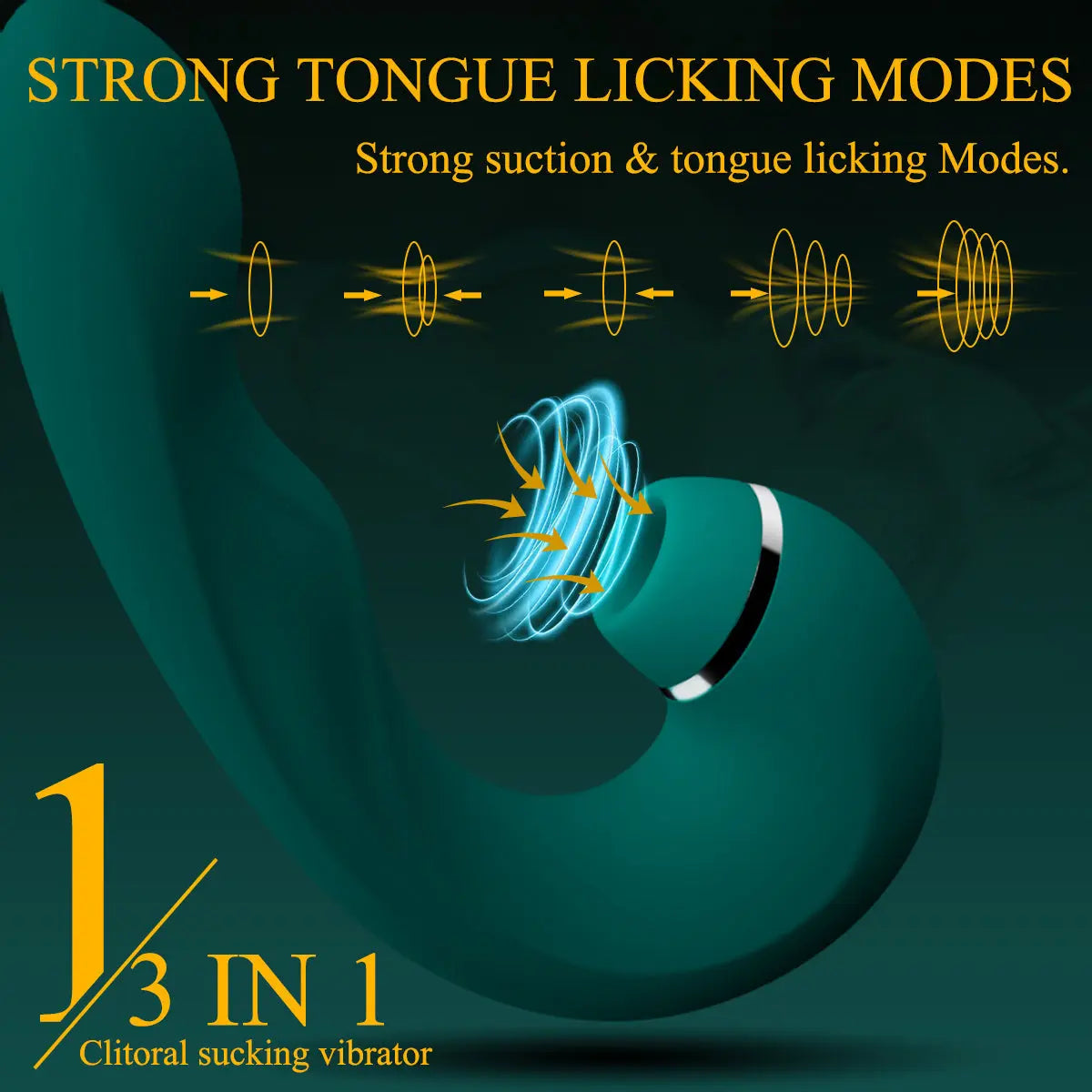 3 in 1 Clitoral Suction & Vibration G-Spot Stimulator Sweetstoy