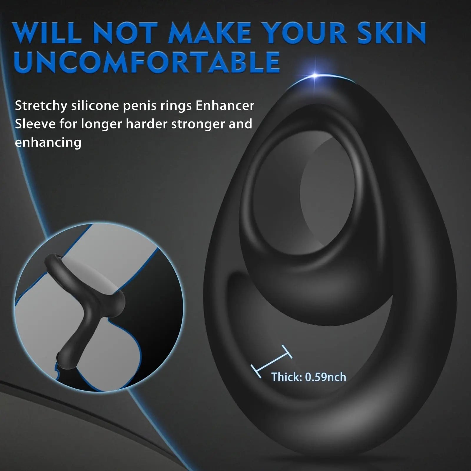 Silicone Multifunctional Penis Ring —— Friction Sweetstoy
