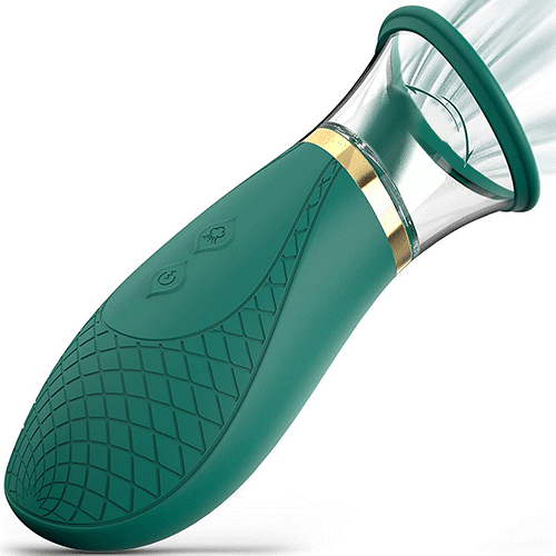 【NEW】3 in 1 Tongue Sucking And Licking Clit Or Nipple Stimulator-3 suction and 9 Vibrator Sweetstoy