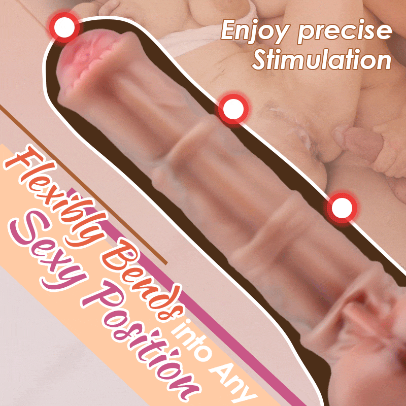 3 Telescopic Swing 10 Vibration Heating Dildo 7.75 Inch Sweetstoy