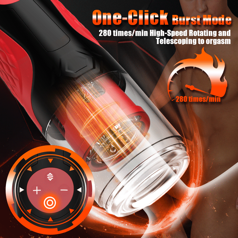 Hurricane - Automatic 5 Thrusting & Rotating for Penis Stimulation Masturbator Cup Sweetstoy