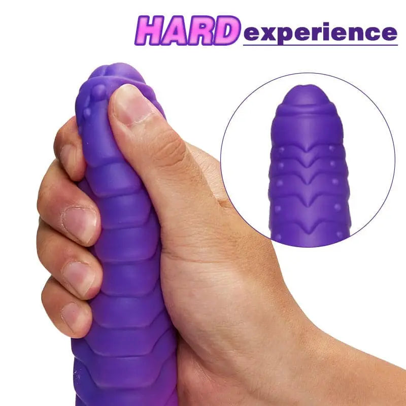 Absalom-Caterpillar 8.85-Inch Color-changing Intelligent Heating 3 Thrusting 5 Vibrating Dildo Sweetstoy