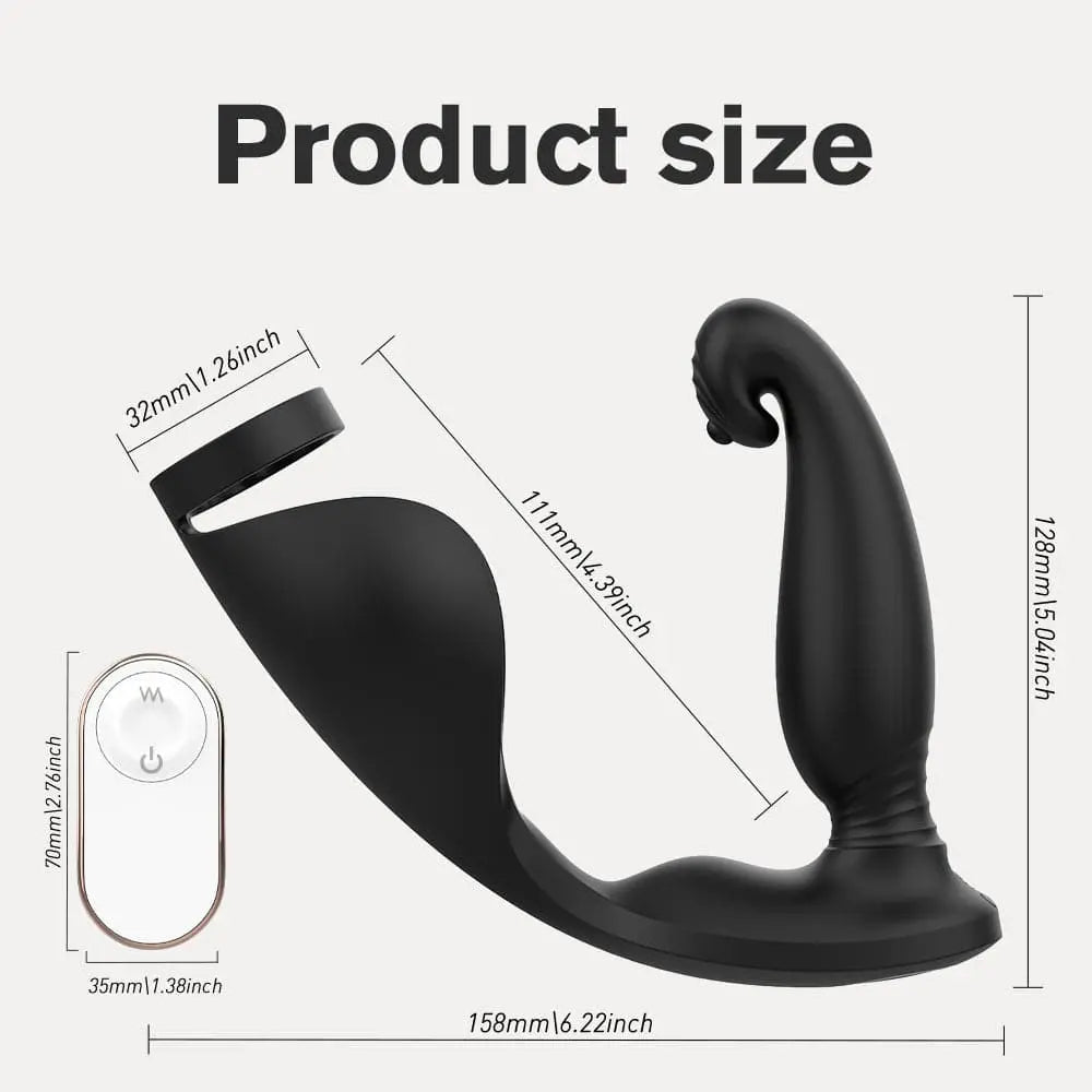 2-in-1 Waterproof Male Prostate Massager - Vibrating Sweetstoy