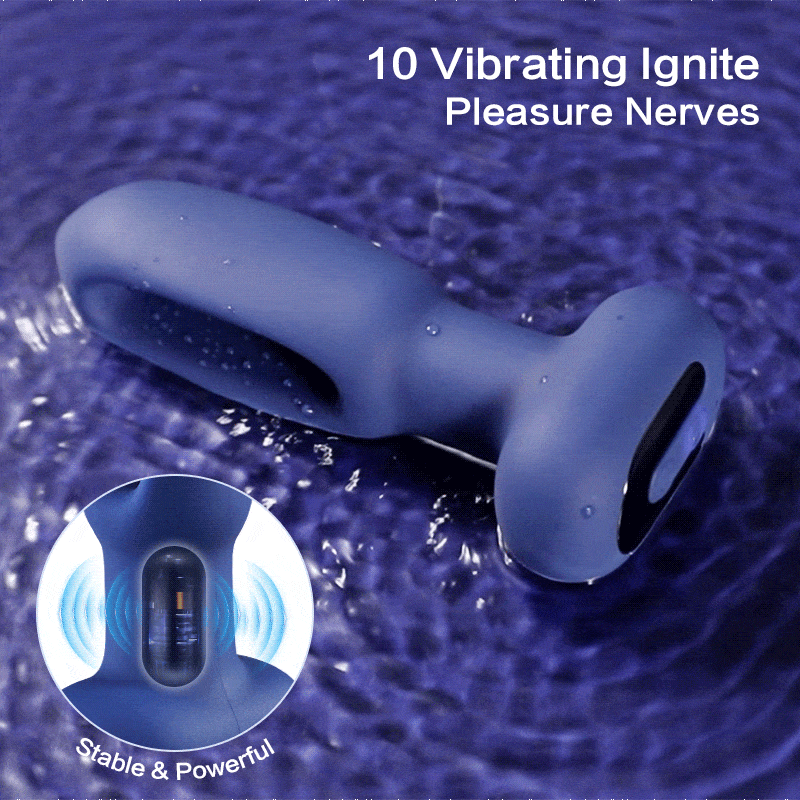 Ryza - 10 Tapping 10 vibrating Anal Therapy Toy with Remote Control Sweetstoy