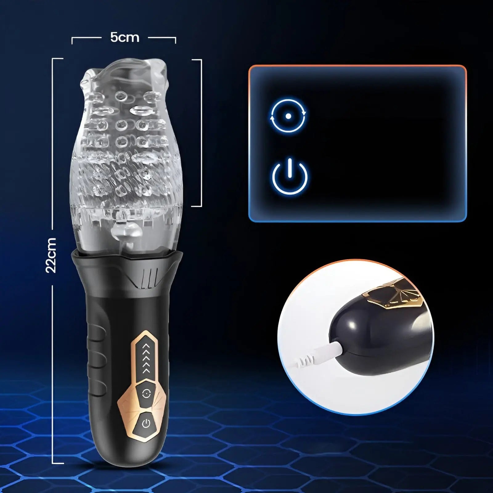 High Frequency Rotating Masturbation Cup —— The Hottest Sweetstoy