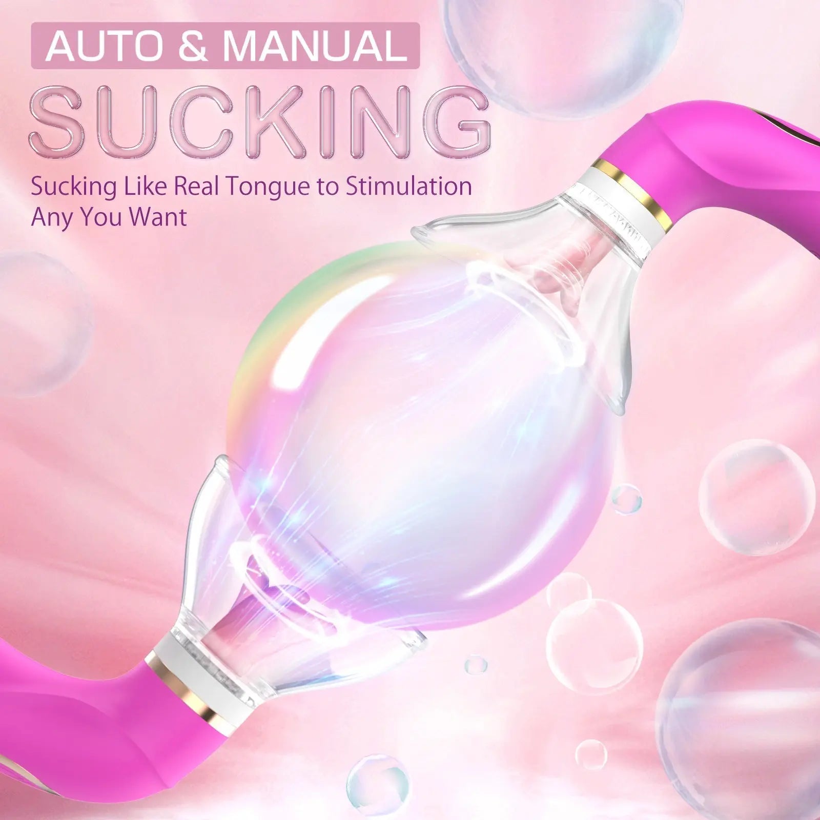 Big Size Tongue Licking Triple Stimulation Vibrator Sweetstoy