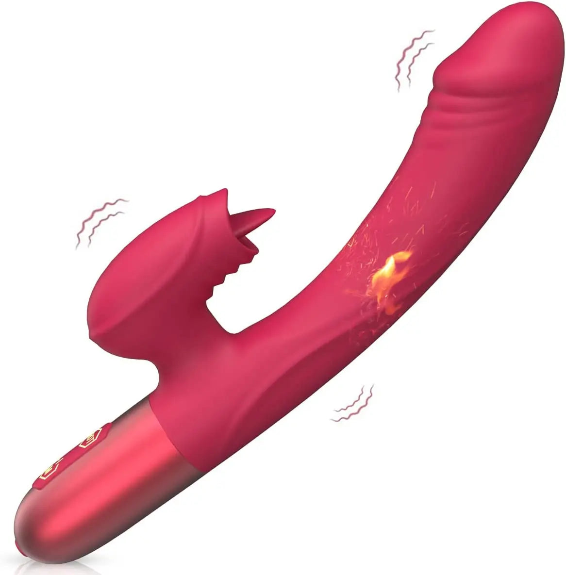 Tongue Vibrator Dildo for Women Vaginal Health Sweetstoy