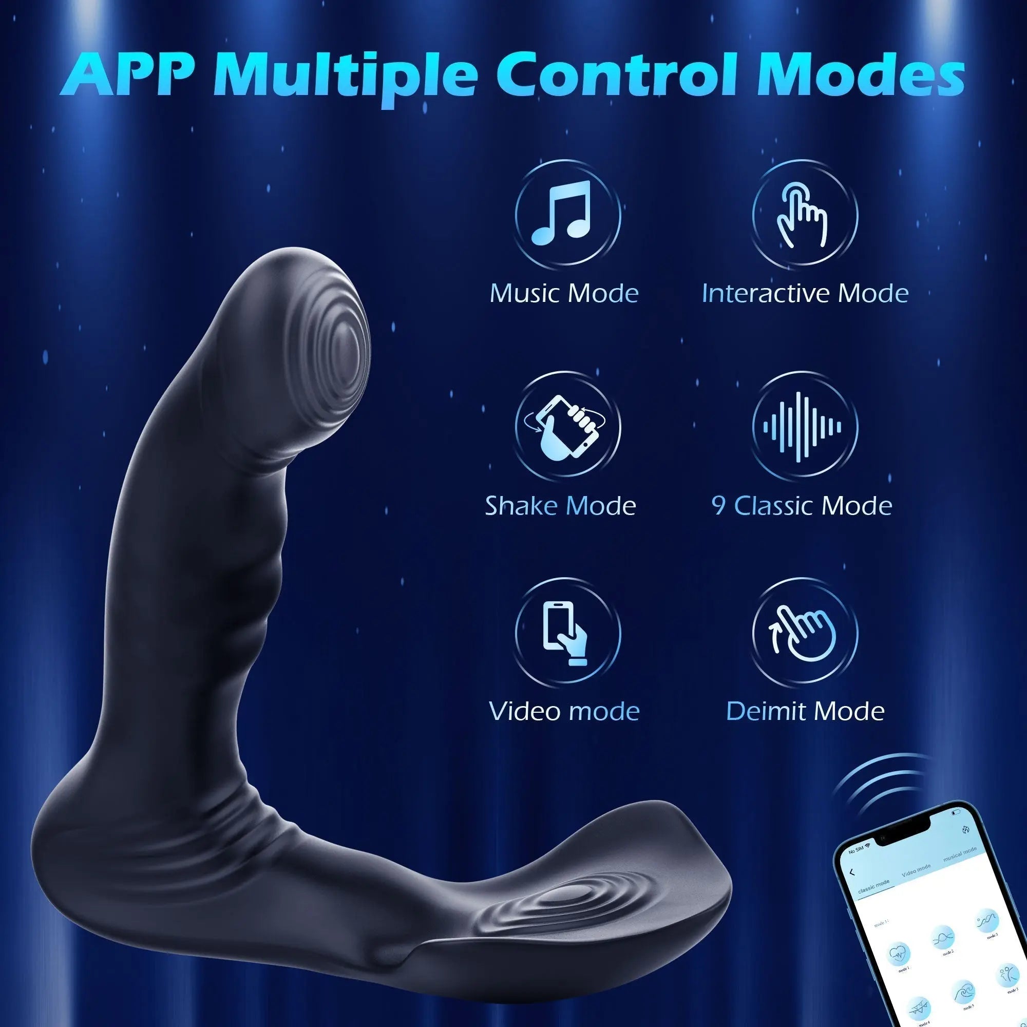Elizabeth - Remote & App Control Prostate Massager Anal Toy None