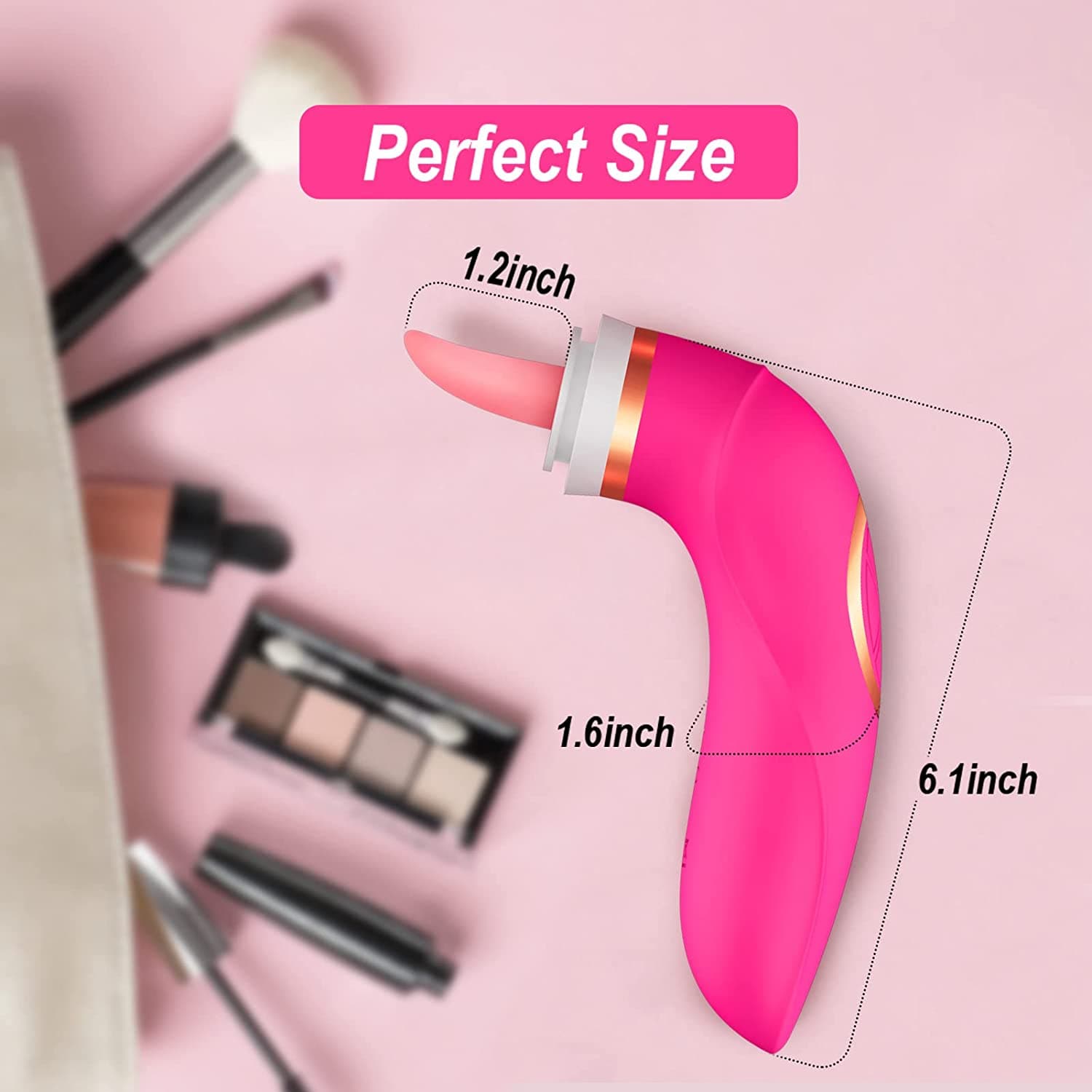 Pink Lady Clitoral Sucking Vibrator Sex Toys with 8 Sucking and 5 Licking Vibrations