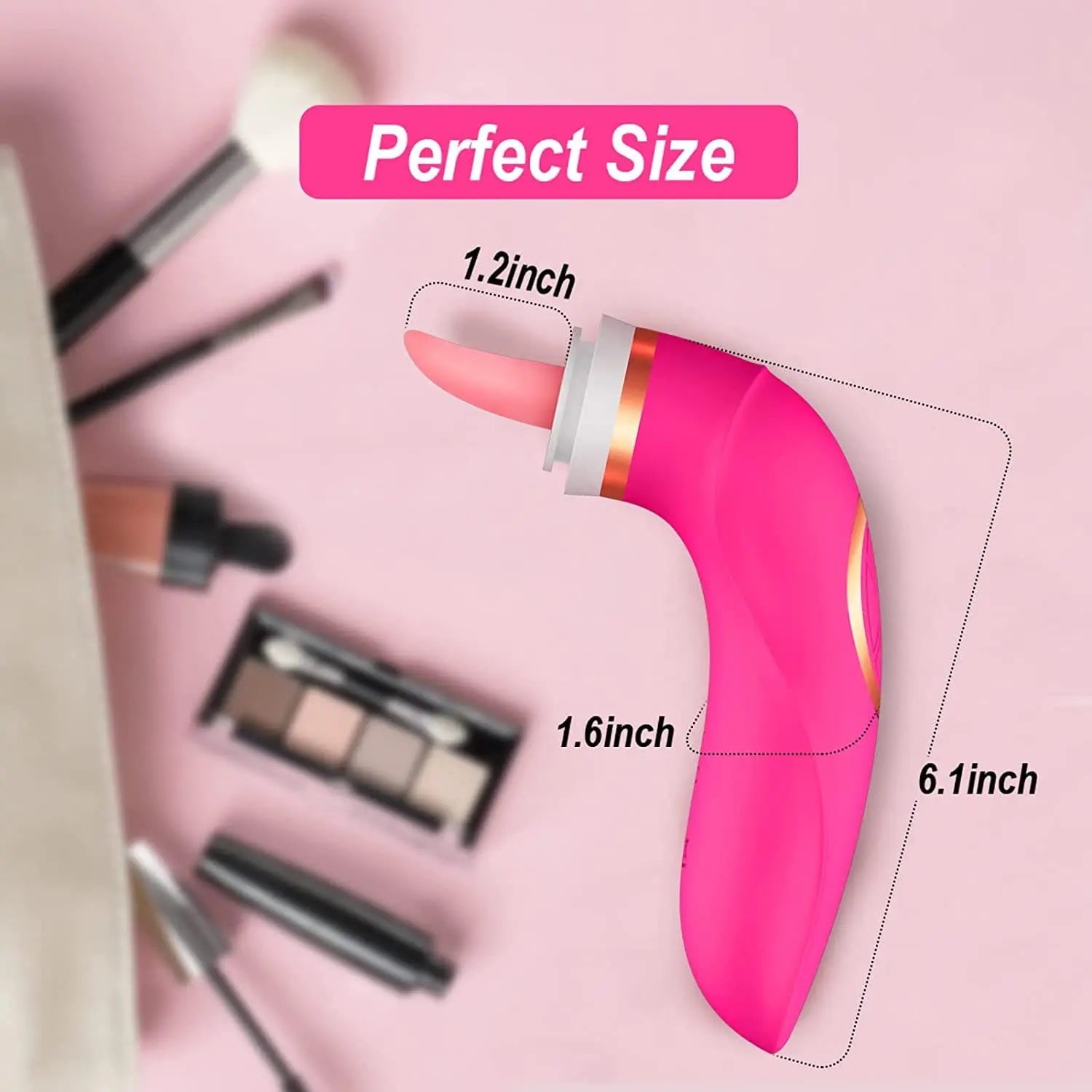 Pink Lady Clitoral Sucking Vibrator Sex Toys with 8 Sucking and 5 Licking Vibrator Sweetstoy